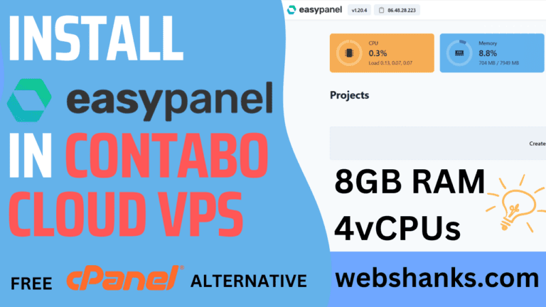 How to Install Easypanel in Contabo VPS with Ubuntu 22.04 LTS
