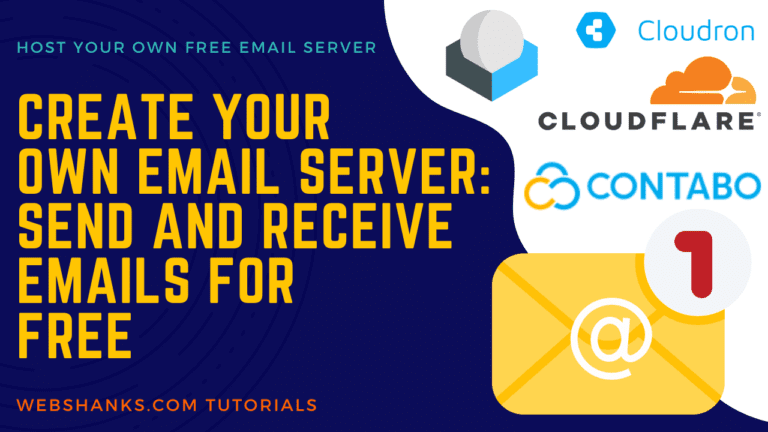 Setup Your Own Email Server With Contabo VPS, Cloudron and Cloudflare 2024