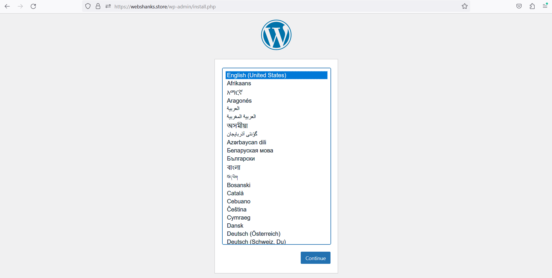 WordPress Installation Webinoly Step 1
