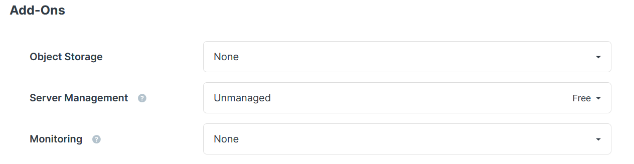 Add-ons for Contabo VPS