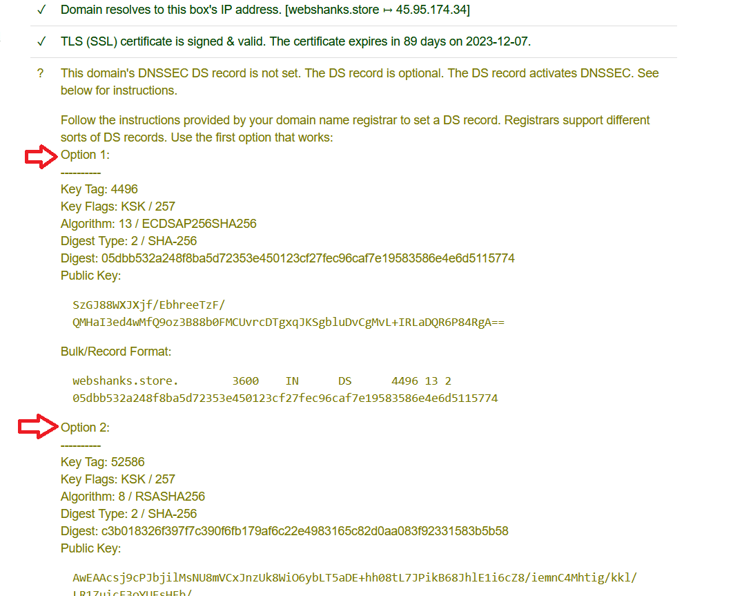 DNSSEC DS Record Mail-in-a-Box