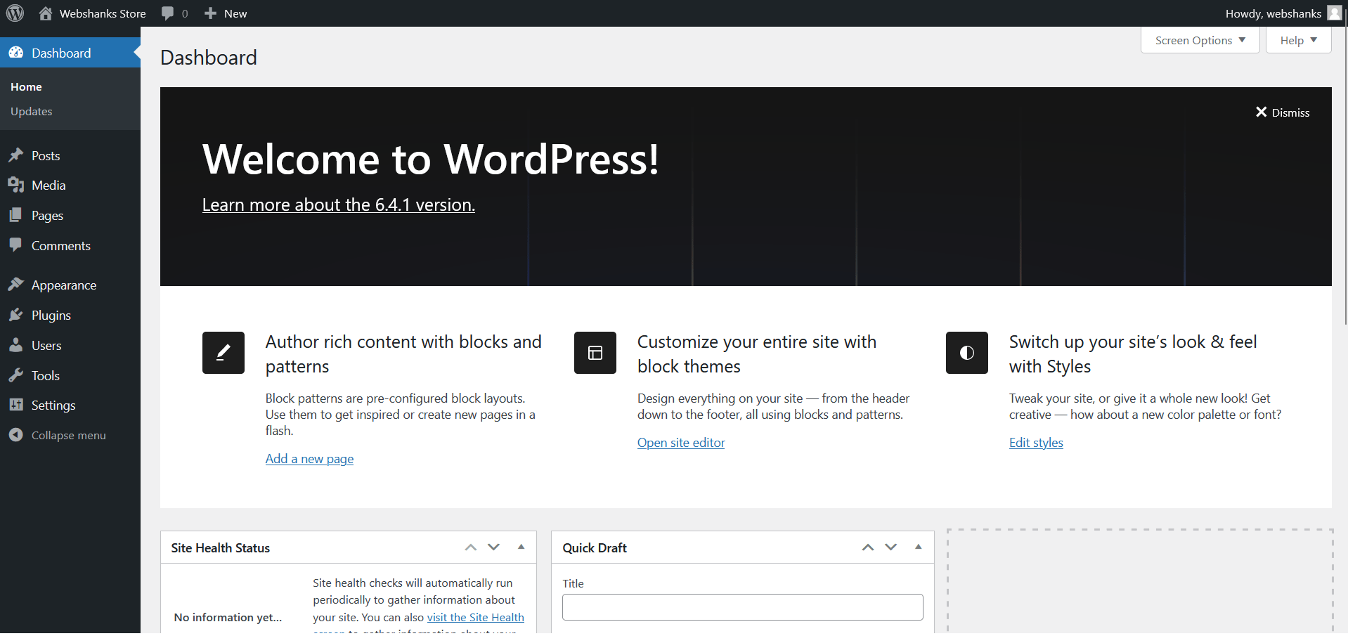 Install WordPress Step 6