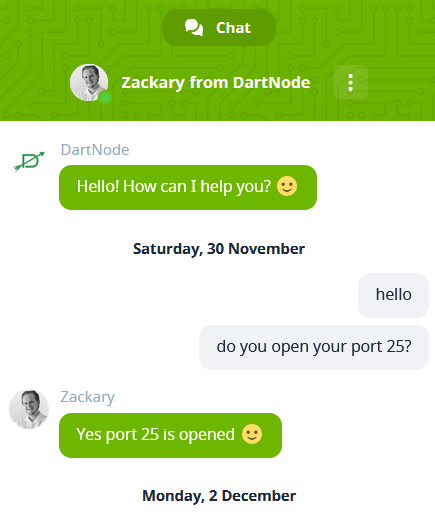 DartNode Support
