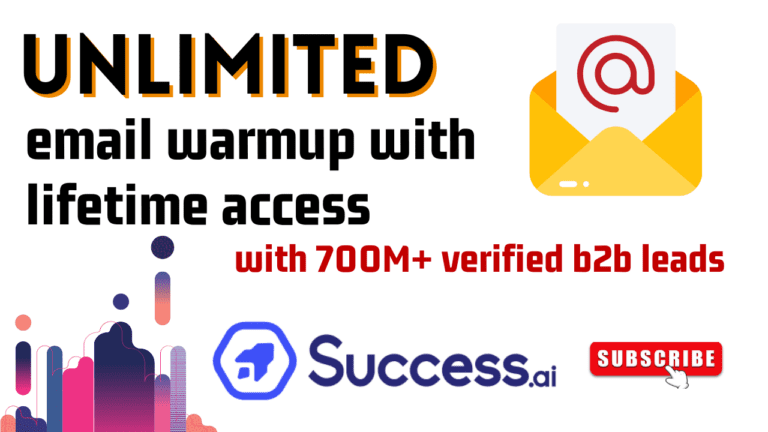 How to Warmup Unlimited Email Accounts with Success.ai Lifetime Access