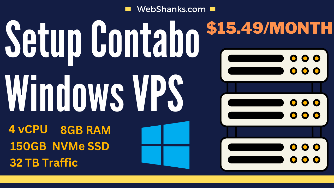 Setup Contabo Windows VPS Step by Step How to Buy Windows VPS on Contabo