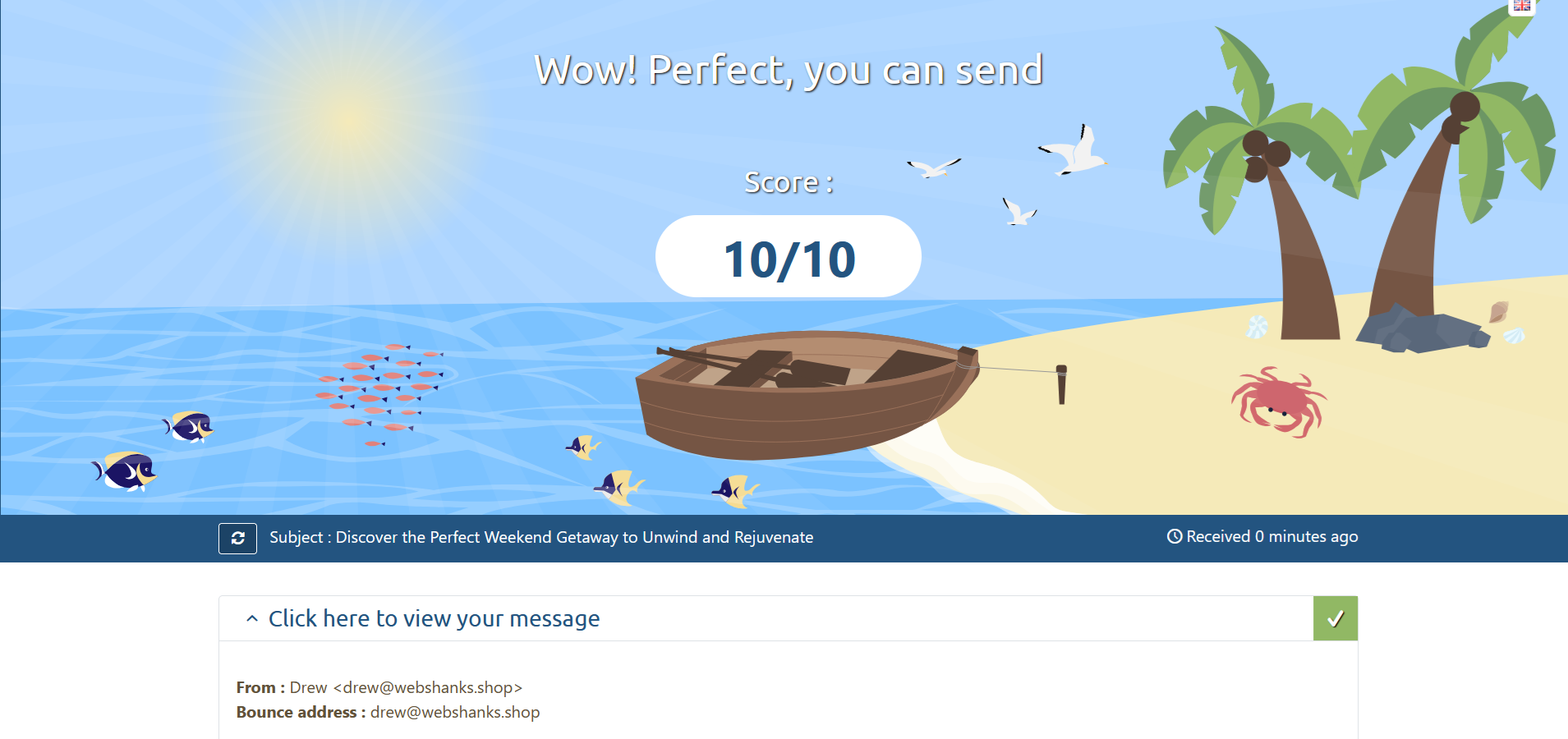Perfect Mail-Tester Score for aaPanel Mail Server