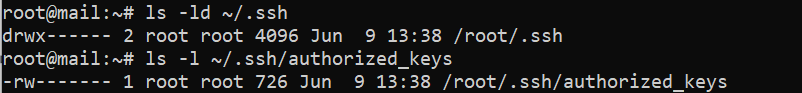 Permissions for ssh directory and authorized_keys file