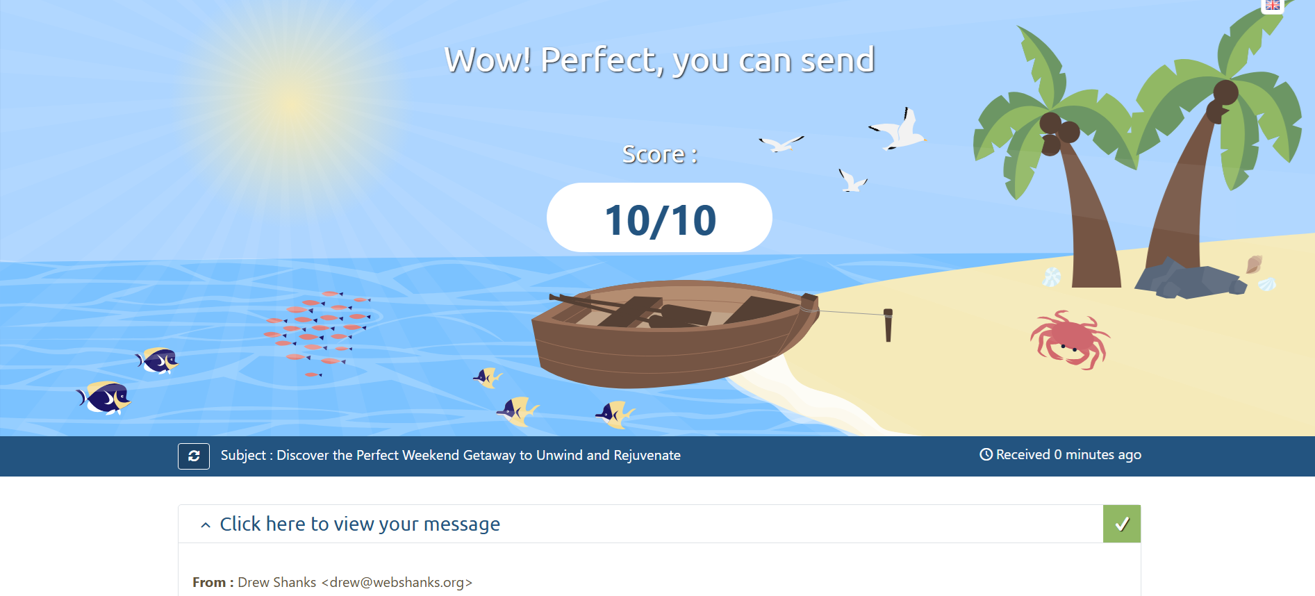 10 Over 10 Score Axigen Mail Server