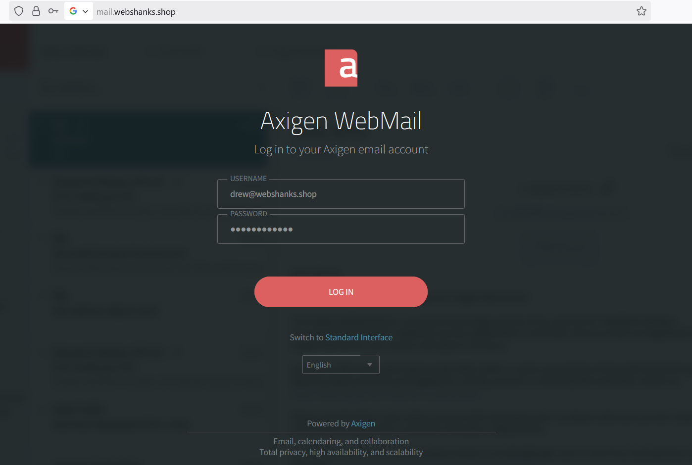 Axigen Webmail
