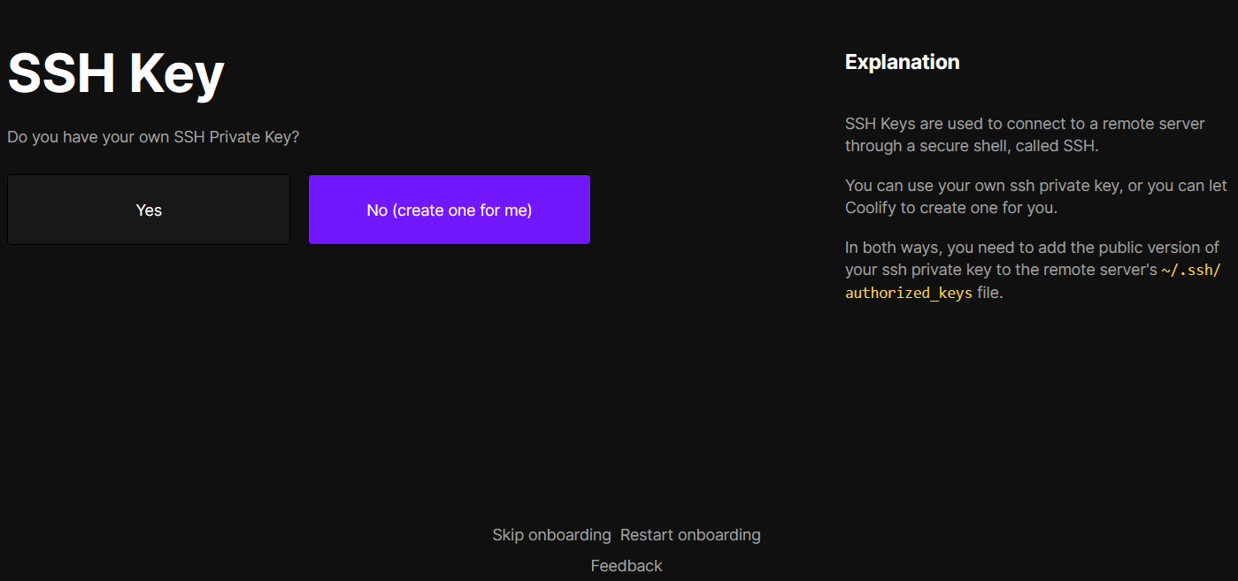 Do you have your own SSH Private Key