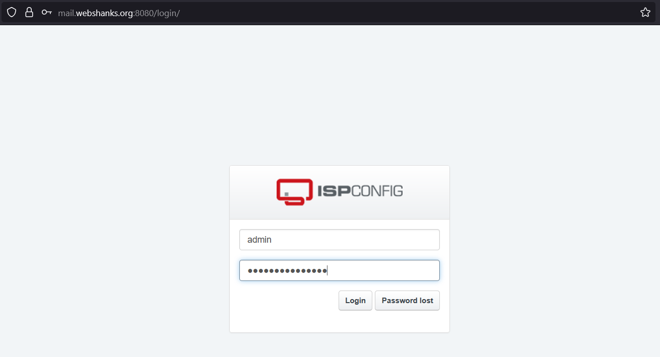 Access Your ISPConfig
