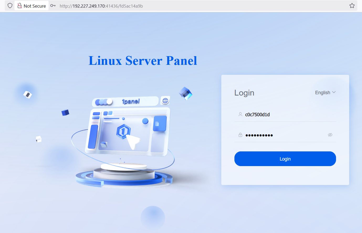 1Panel Login