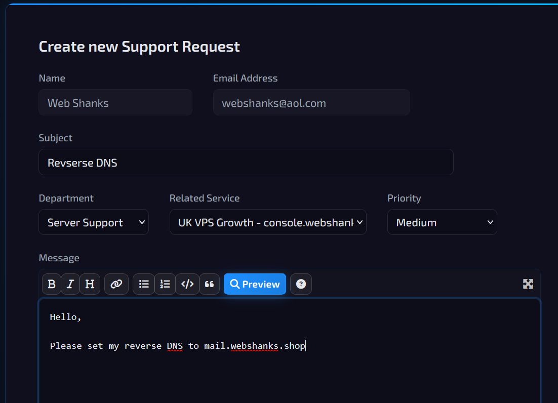 rDNS EUGameHost