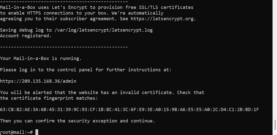Mail-in-a-Box Complete Installation
